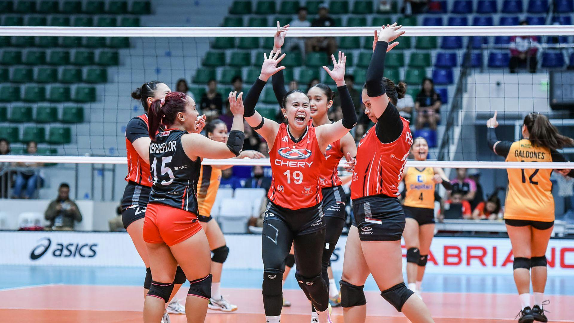 Chery Tiggo bucks slow start, rams past Capital1 for first win in PVL on Tour